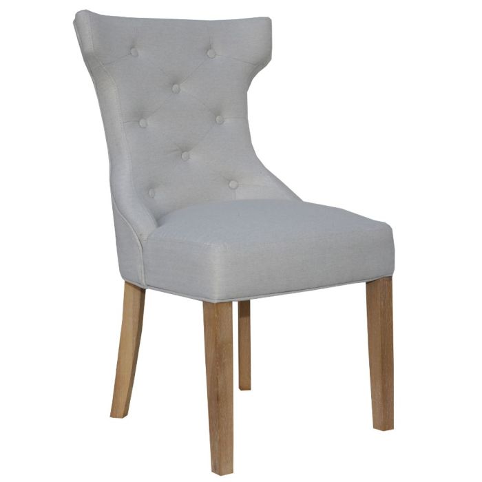 Canterbury Natural Winged Dining Chair with Metal Ring 1