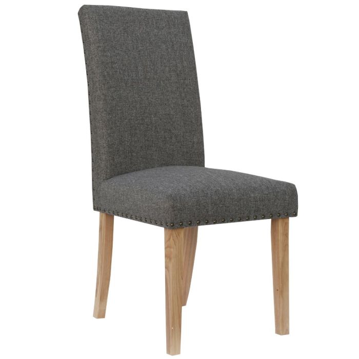 Worcester Dark Grey Fabric Dining Chair 1