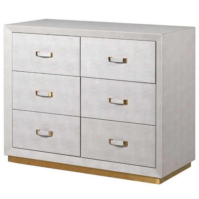 Pavilion Chic Chest of Drawers Carr in Faux Shagreen 1