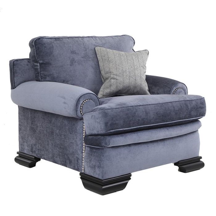 Duresta Clearance Bardot Chair in Dolce Cobalt ** Scatter Not Included 1