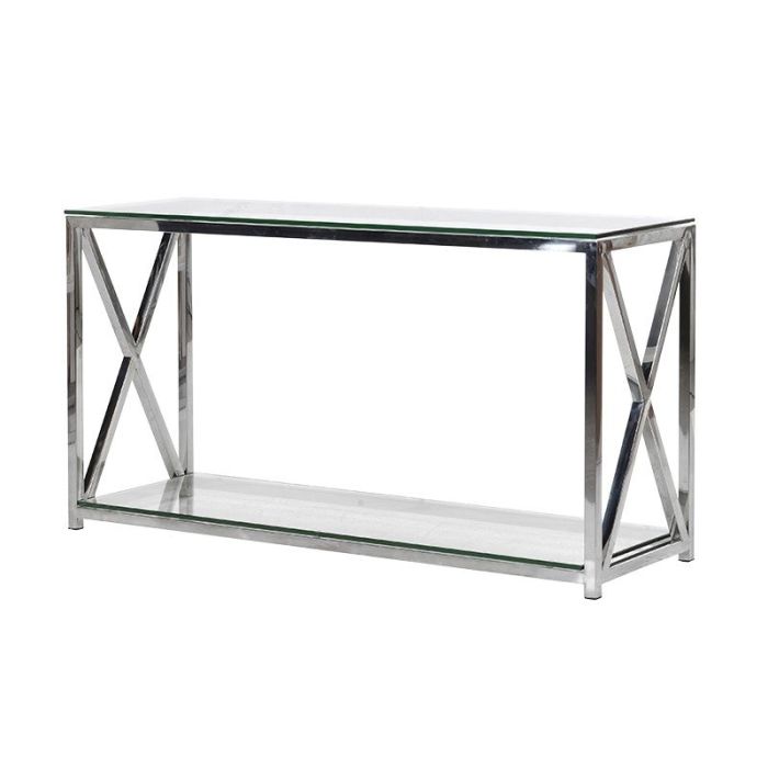 Fort Silver & Glass Console Table 1