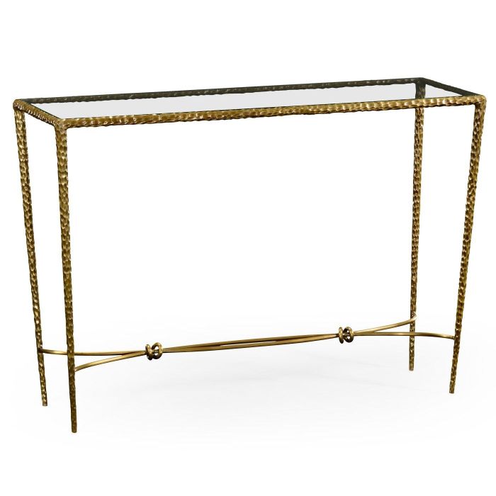 Jonathan Charles Console Table Hammered 1