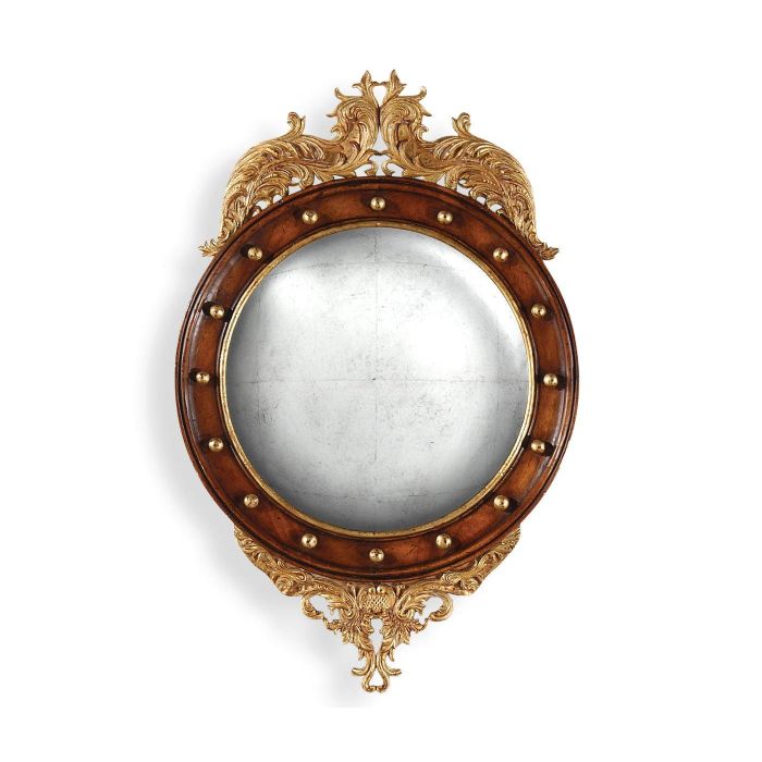 Jonathan Charles Convex Mirror Monarch in Eglomise 1