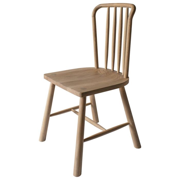 Pavilion Chic Nordic Dining Chair in Washed Oak Set of 2 1