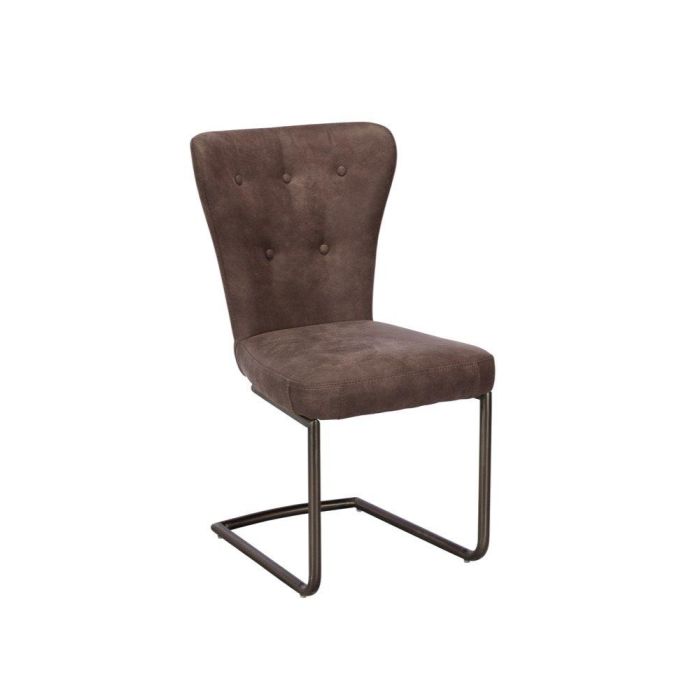 Dining Chair Oscar Faux Leather in Grey 1