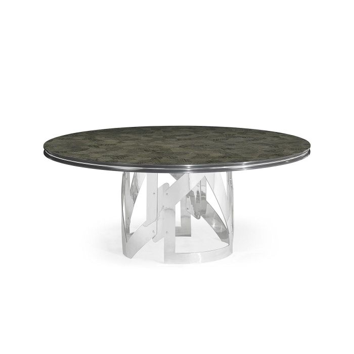 Jonathan Charles Round Dining Table in Grey Eucalyptus 2