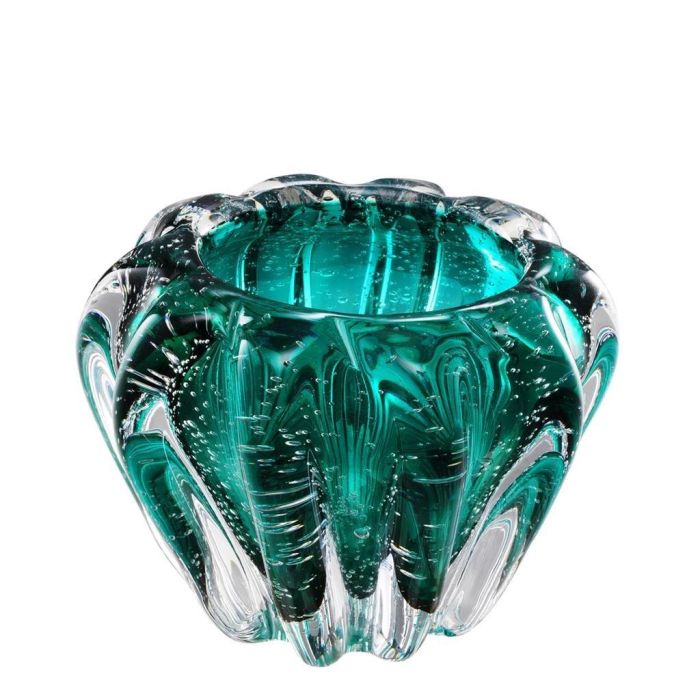 Eichholtz Decorative Bowl Ducale in Green Glass 1