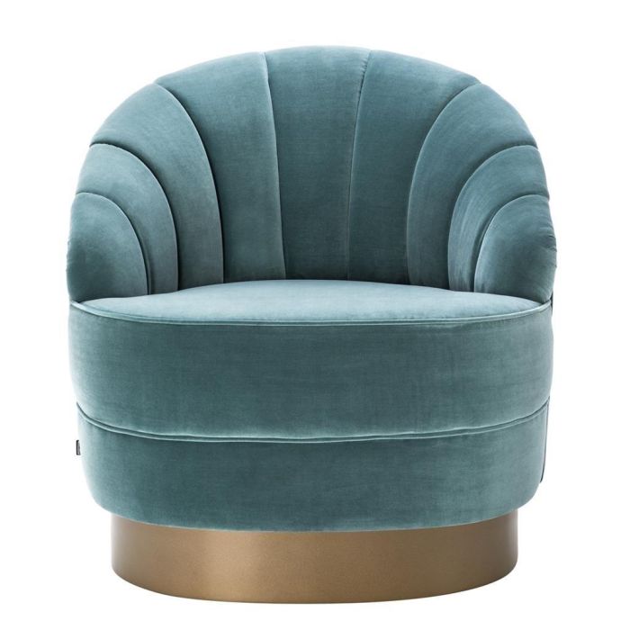 Eichholtz Hadley Chair in Deep Turquoise 1