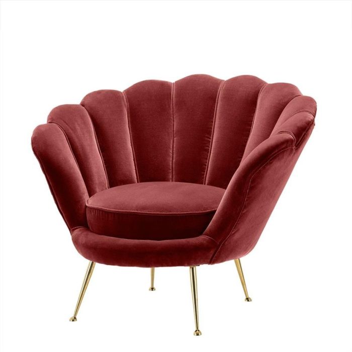 Eichholtz Trapezium Chair in Wine Red 1