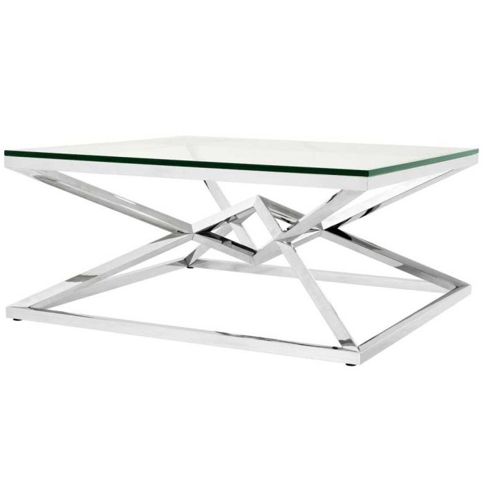 Eichholtz Coffee Table Connor - Polished Stainless Steel 1