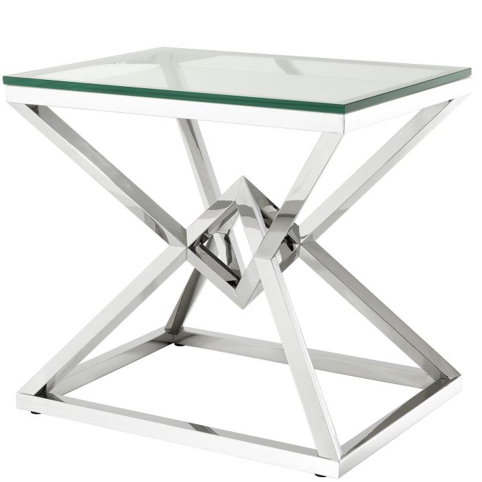 Eichholtz Side Table Connor - Polished Stainless Steel 1