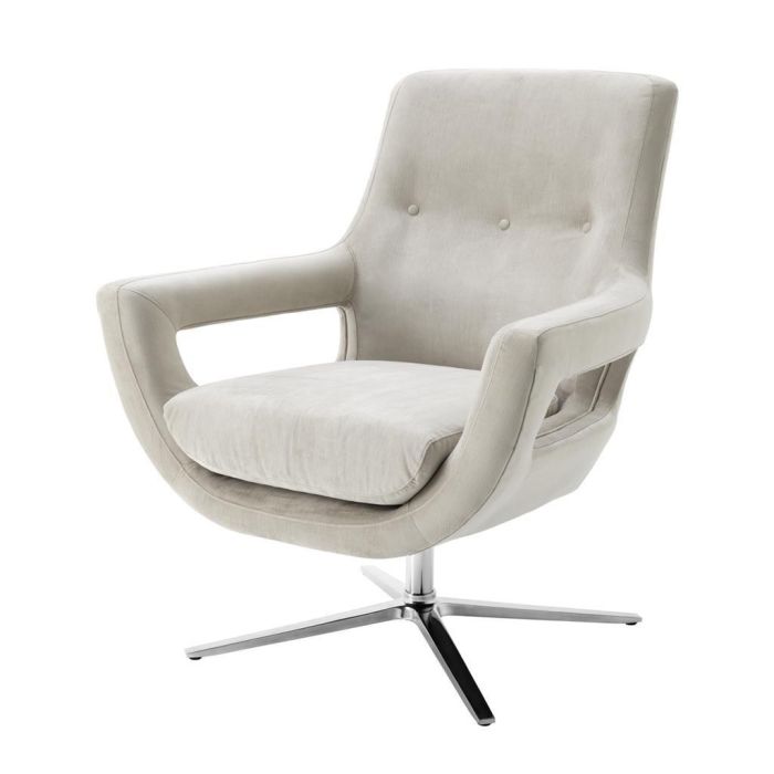 Eichholtz Swivel Chair Flavio - Pebble Grey 1