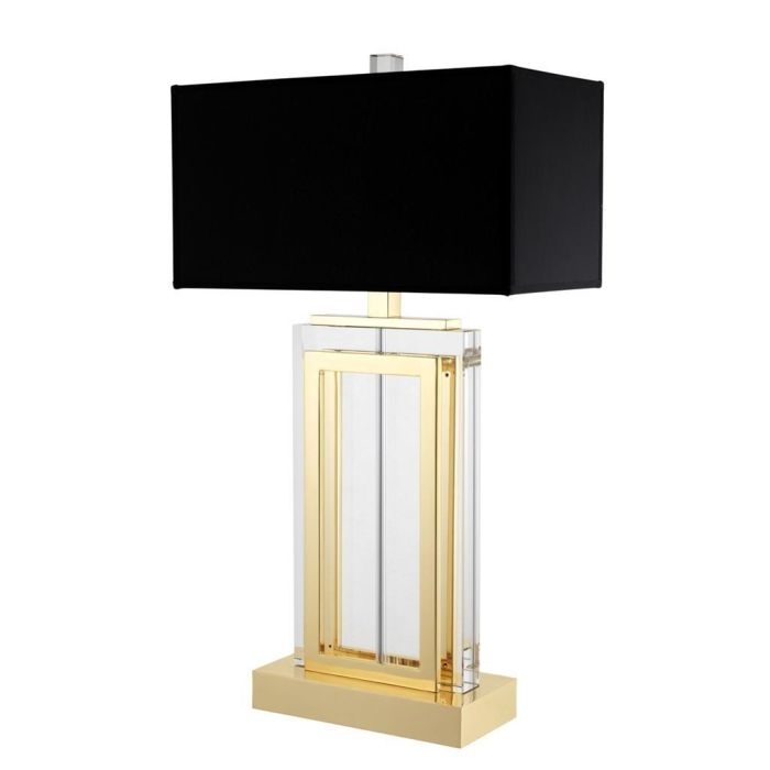 Eichholtz Table Lamp Arlington - Crystal Glass | Gold Finish 1