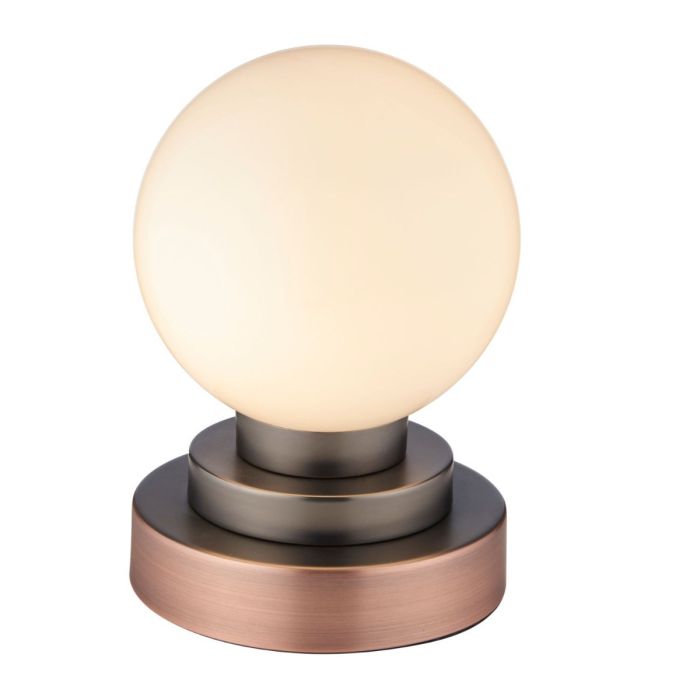Kaldor Sphere Table Lamp on Copper Base 1