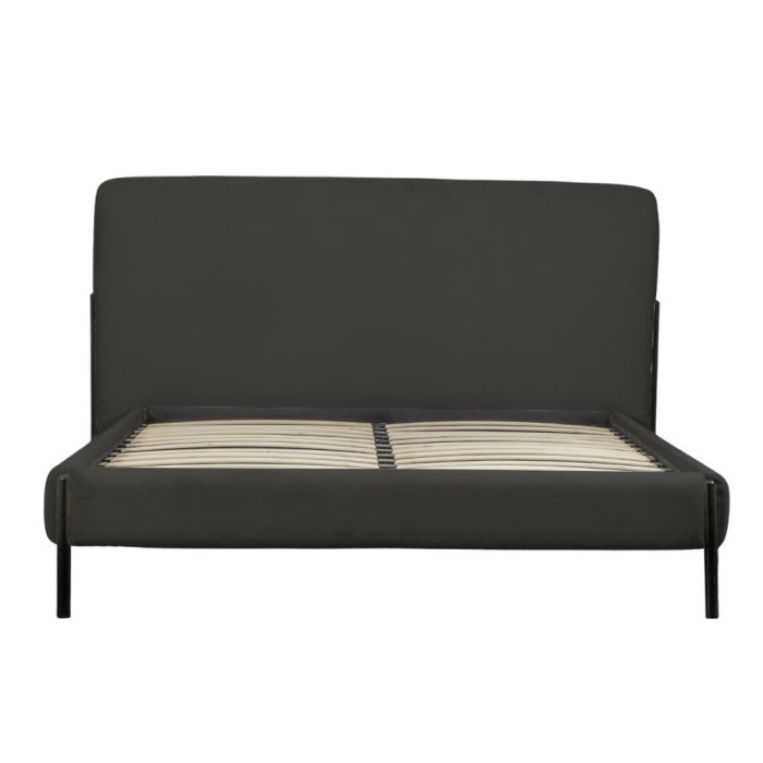 Seattle Upholstered Double Bed in Charcoal 1