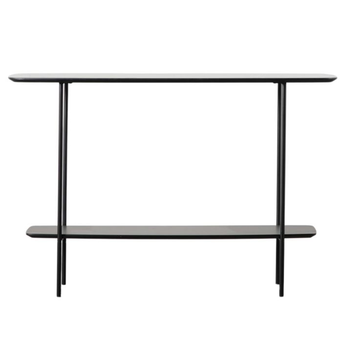 Mesa Black Marble Effect Console Table 1