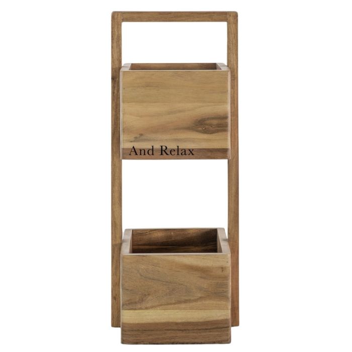 And Relax Wooden Bathroom Caddy 1