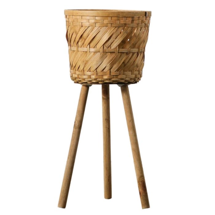 Vivian Bamboo Plant Stand Small 1