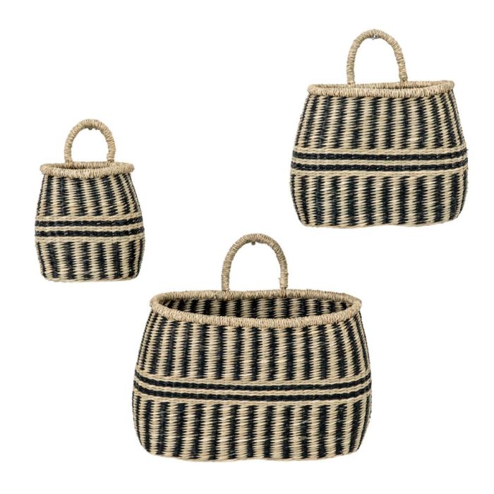 Cameroon Set of 3 Seagrass Wall Baskets 1