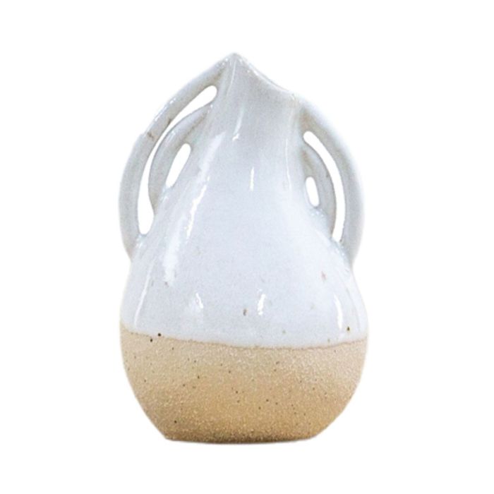 Abigail White Glaze Vase Small 1