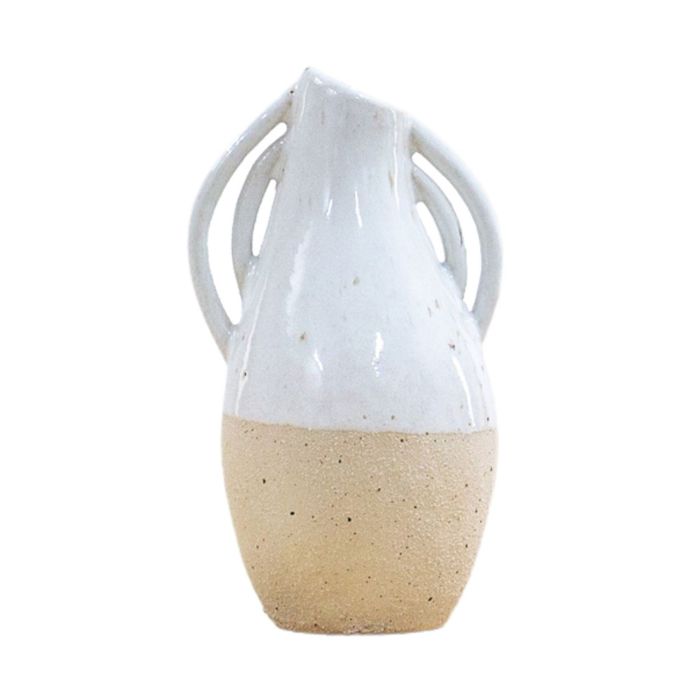 Abigail White Glaze Vase Medium 1