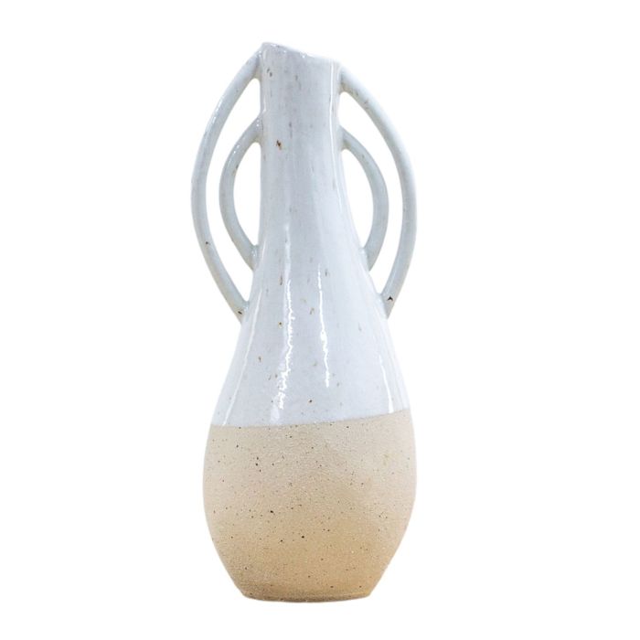 Abigail White Glaze Vase Large 1