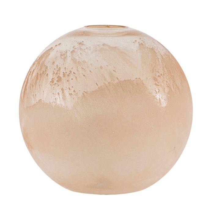 Serenity Frosted Blush Glass Vase Large 1