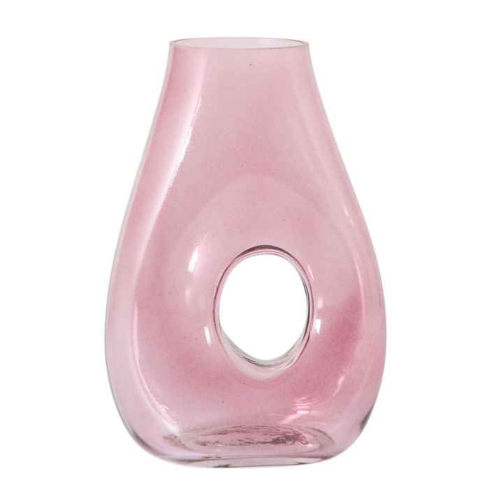 Maya Pink Glass Vase 1