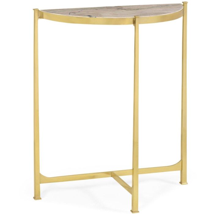 Jonathan Charles Small Demilune Console Table Contemporary 1