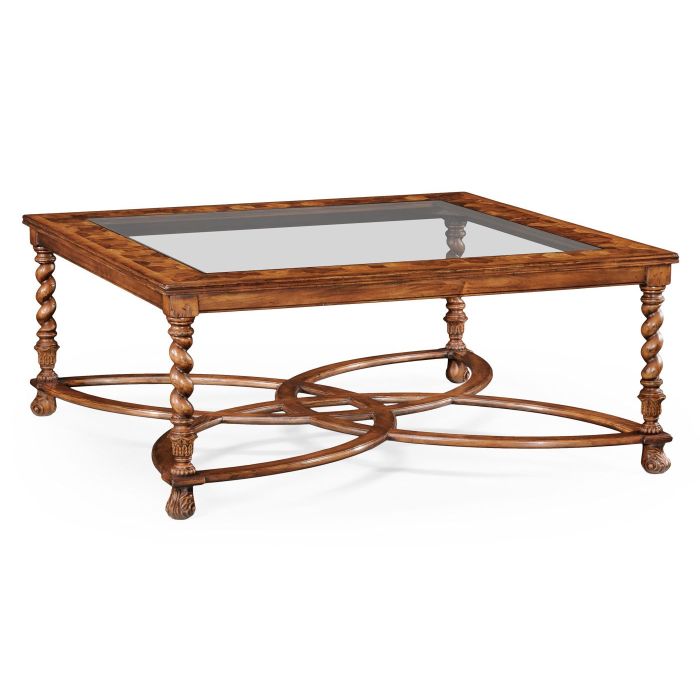 Jonathan Charles Large Square Coffee Table Oyster 2