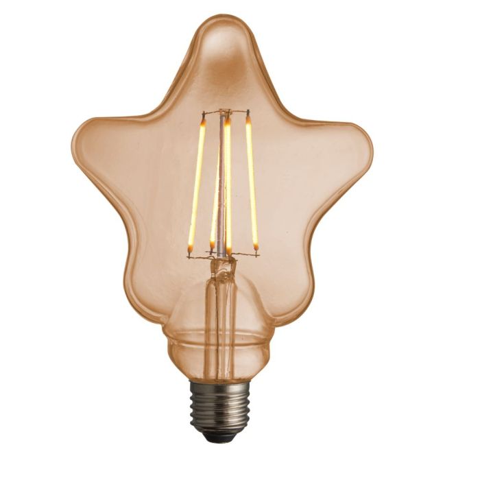 Star LED Filament Bulb Amber 1