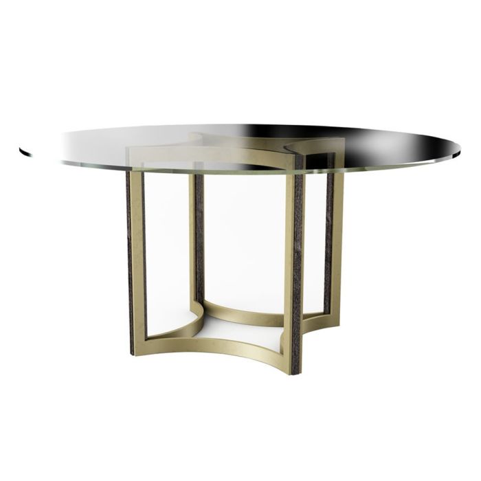Caracole ReMix Glass Top Table 60" 1