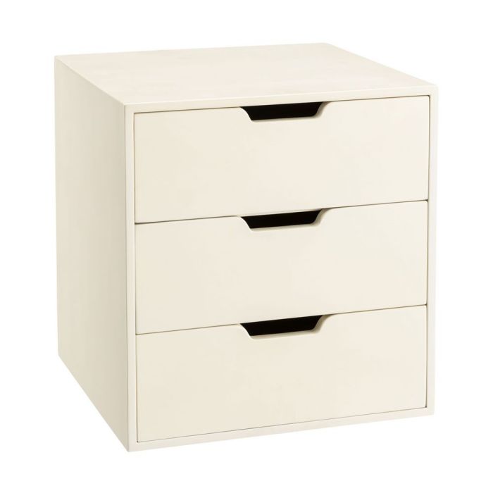 Authentic Models Insert 4 Open Drawers in White 1