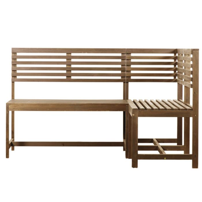 San Diego Wooden Modular Balcony Bench in Natural 1