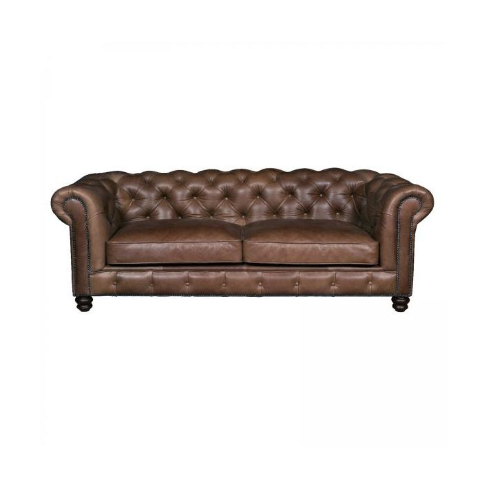 Vintage Sofa Company Gotti 3 Seater Leather Club Sofa 1