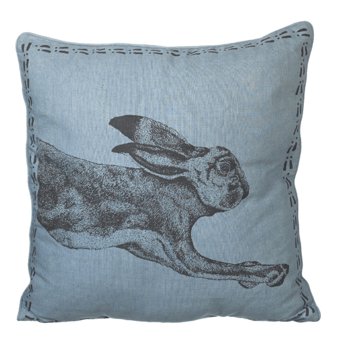 Parlane Cushion Hare 40 X 40 Cm Cotton Blue And Black 1