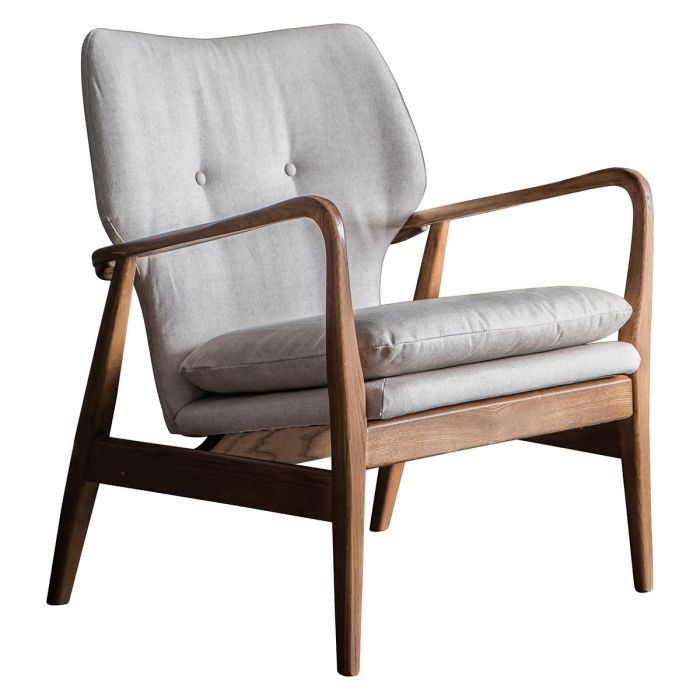 Pavilion Chic Armchair Kanpur in Linen Natural 1