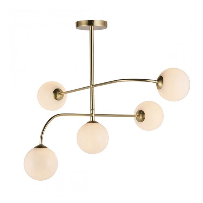 Pavilion Chic Ceiling Light Fawn with 5 Spheres 1