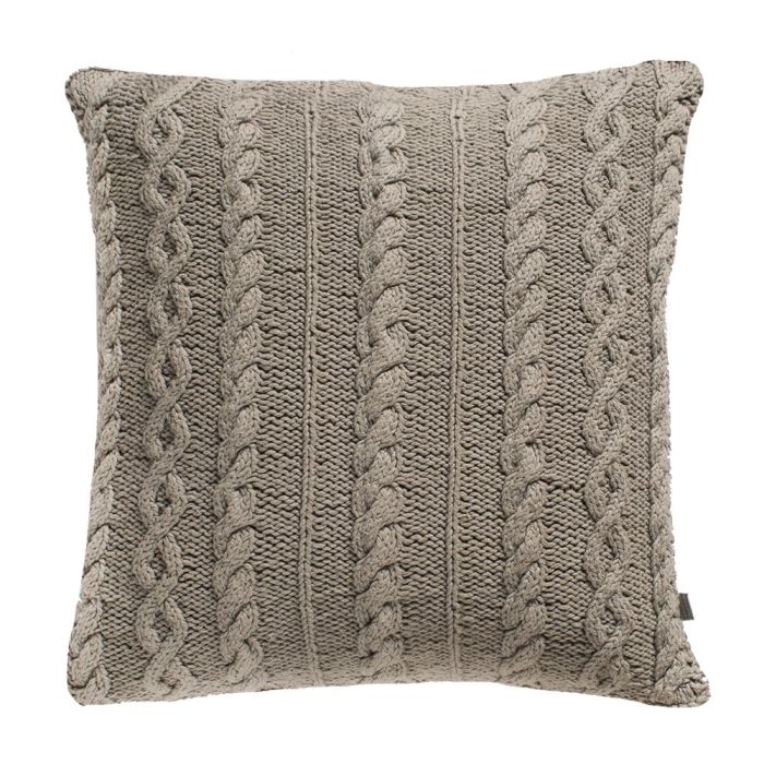 Pavilion Chic Cable Knit Cushion Santo in Natural 1