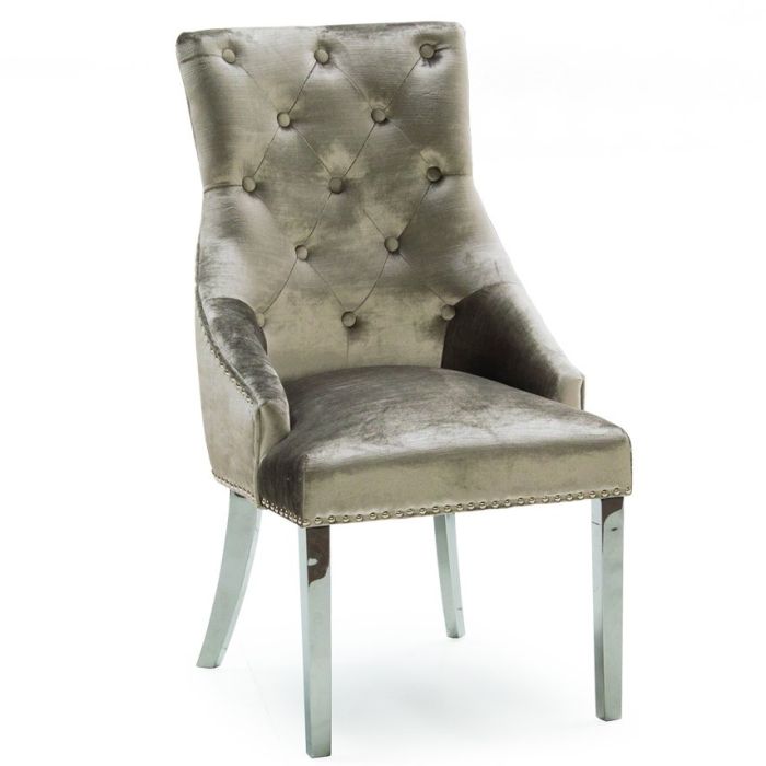 Pavilion Chic Belvedere Knockerback Dining Chair in Champagne 1