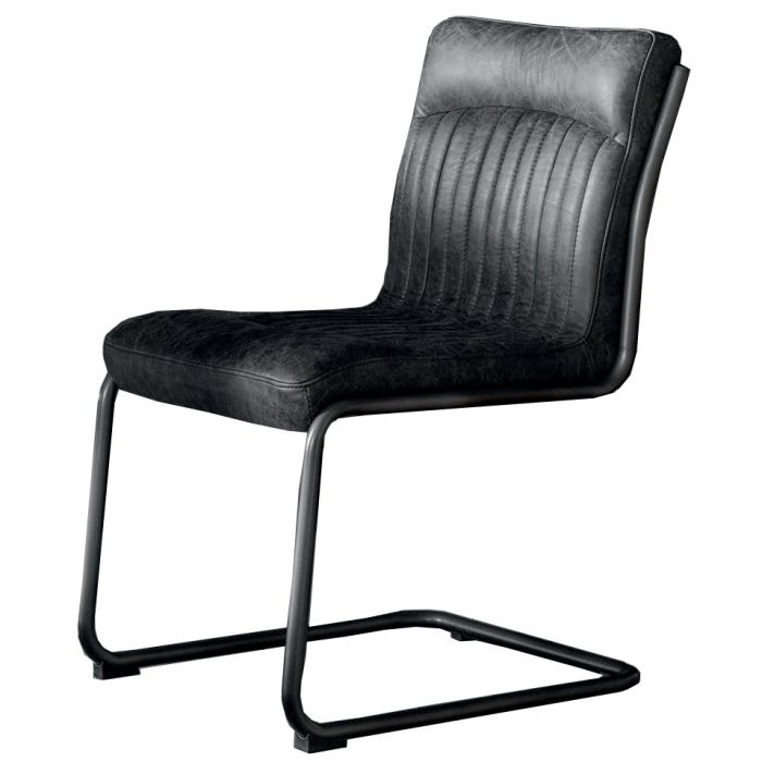 Cucuta Dining Chair in Black Leather 1