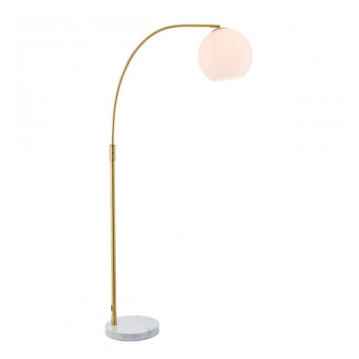 Fawn Floor Lamp with White Marble Base 1