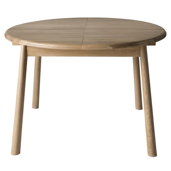 Pavilion Chic Round Extendable Dining Table Nordic in Oak 1