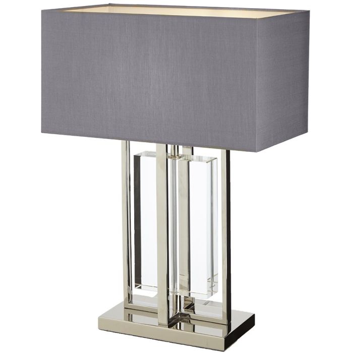 RV Astley Table Lamp Sarre in Crystal & Nickel 1