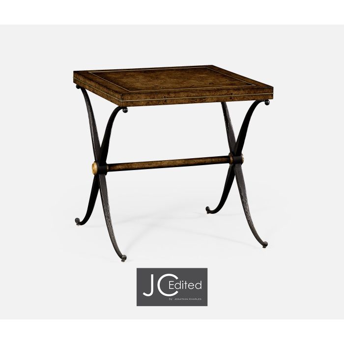 Jonathan Charles Side Table Industrial with X-frame 2