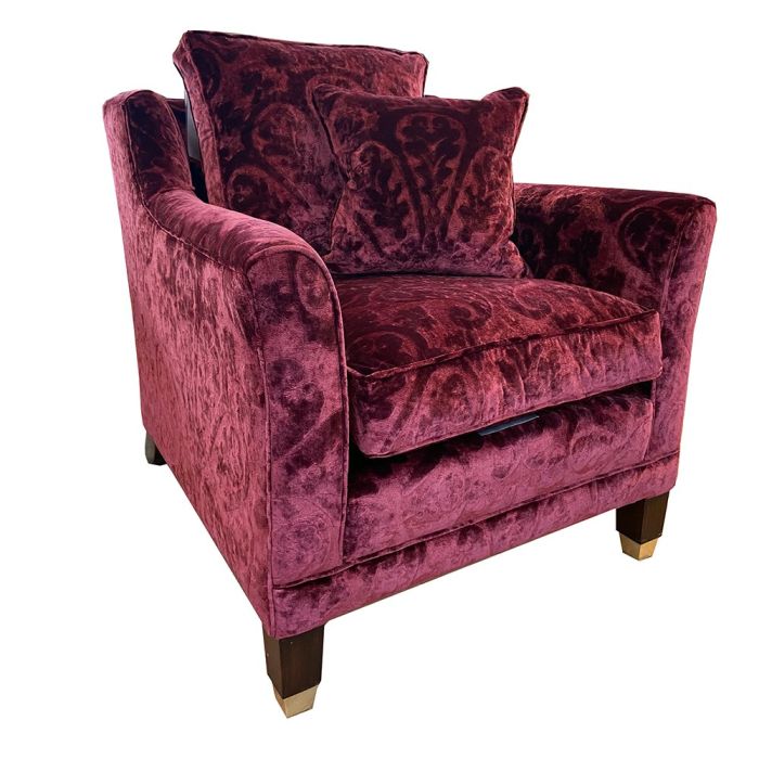 Duresta Berkeley Chair in Renoir Crimson 1
