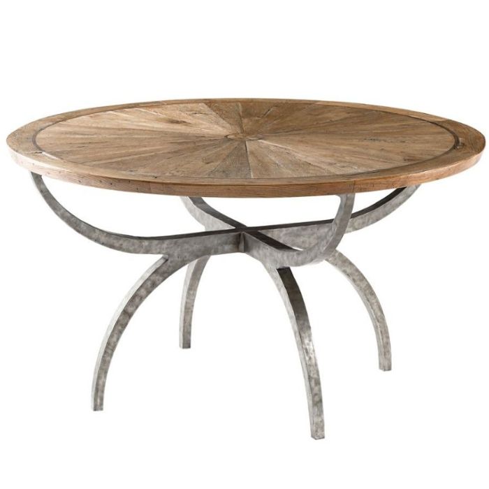 Theodore Alexander Small Round Dining Table Lagan in Echo Oak 1