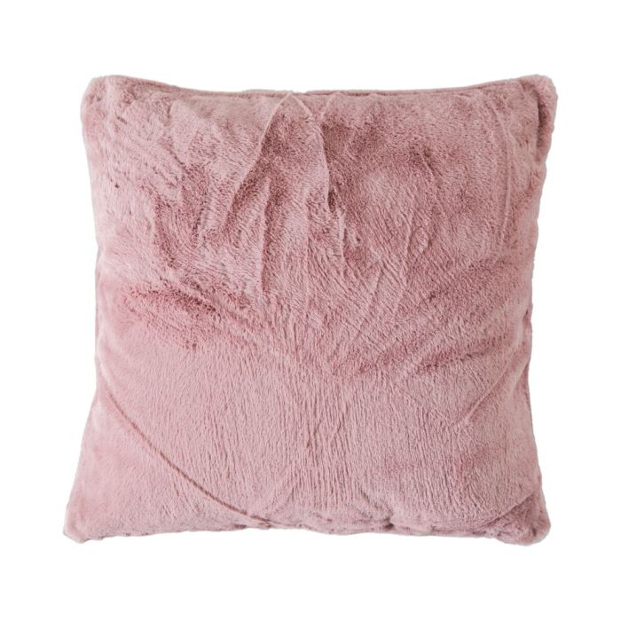 Brighton Blush Pink Faux Fur Cushion 1