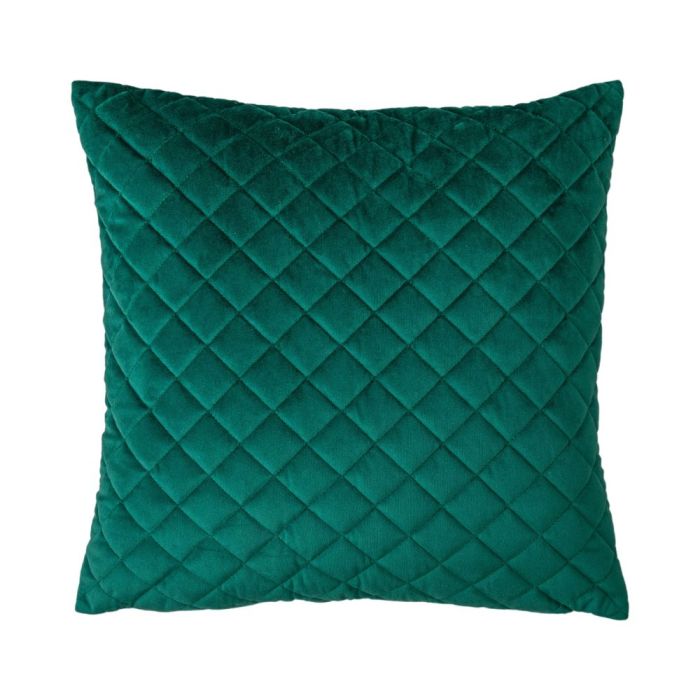 Cyrus Emerald Quilted Velvet Cushion Set of 2 1