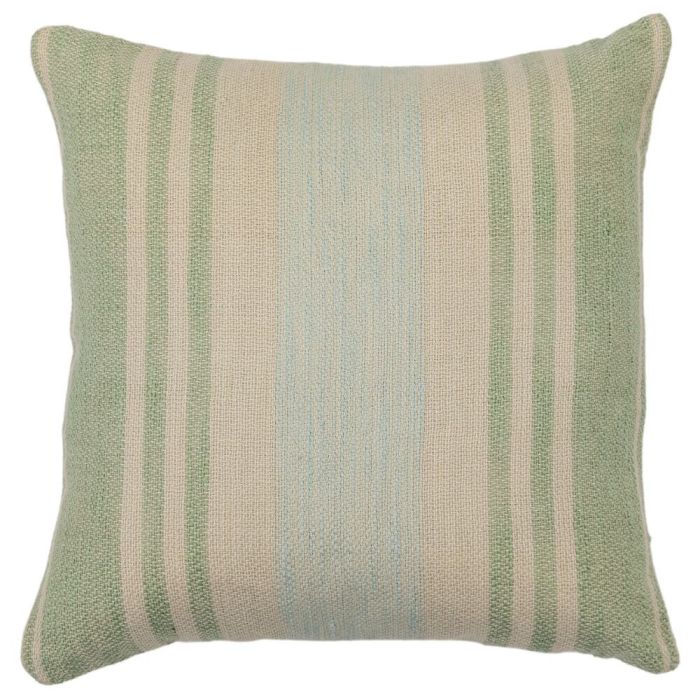 Beach Stripe Cushion in Green 1